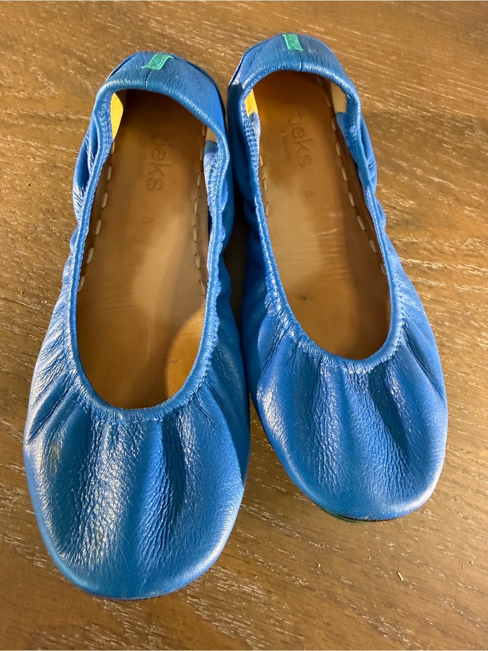 Tieks Blue Women’s Leather Ballet Flats